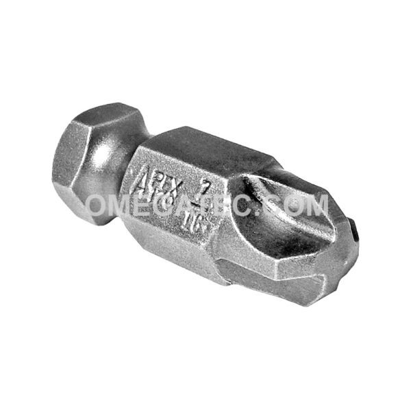 170-7/16 Apex 7/16'' Torq-Set Bit, 7/16'' Hex Power Drive