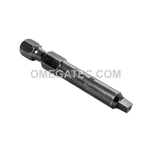 1950-2X Apex #2 Square Recess Bit, 1/4'' Hex Power Drive, Turned Body