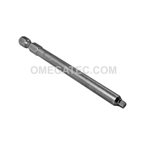 1953-2X Apex #2 Square Recess Bit, 1/4'' Hex Power Drive, Turned Body
