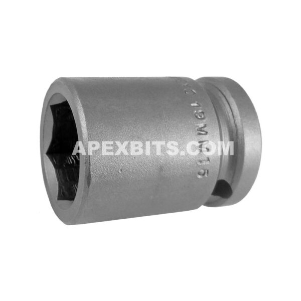 19MM15 Apex 19mm Metric Standard Socket, 1/2'' Square Drive