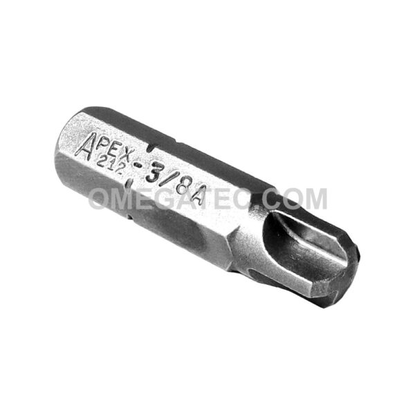 212-3/8A Apex #3/8 Torq-Set Bit,5/16'' Hex Insert