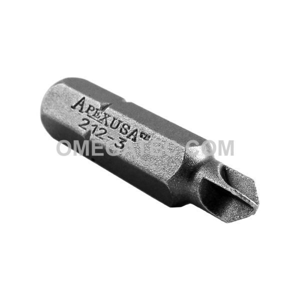 212-3 Apex #3 Torq-Set Bit, 1/4'' Hex Drive Insert