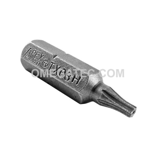 440-TX-08-H Apex Torx Bit, 1/4'' Hex Insert, Tamper Resistant