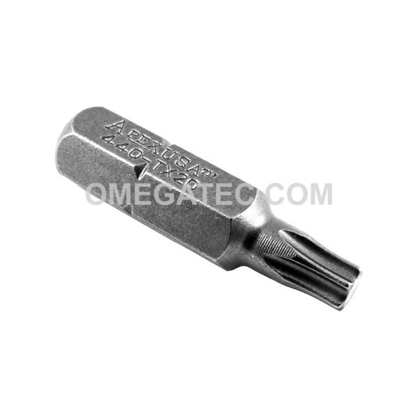 440-TX-20X Apex Torx Bit, 1/4'' Hex Insert