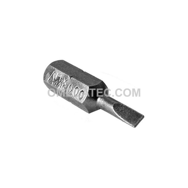 445-000X Apex Slotted Bit, 1/4'' Hex Insert, Limited Clearance