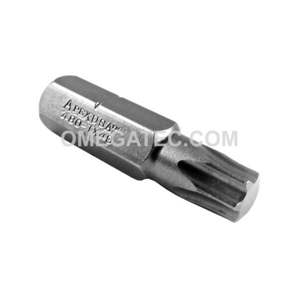 480-TX-40I Apex Torx Bit, 5/16'' Hex Insert, Intermediate Hardness