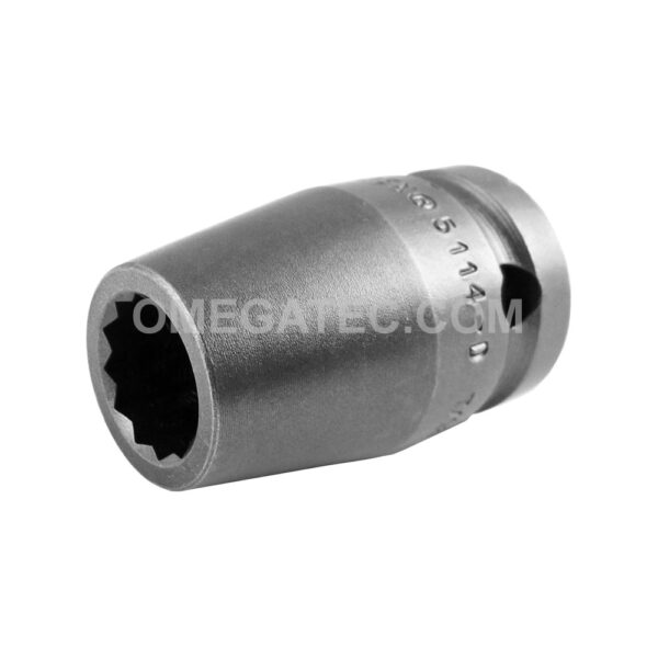 5114-D Apex 7/16'' 12-Point Standard Socket, 1/2'' Square Drive