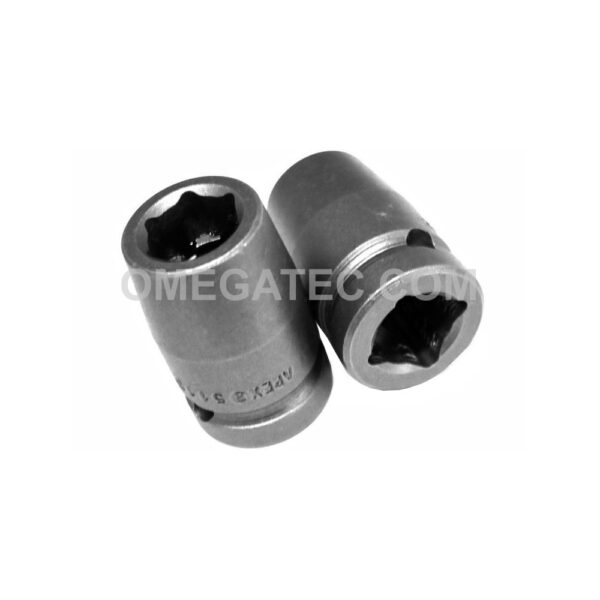 5116 Apex 1/2'' Standard Socket, 1/2'' Square Drive