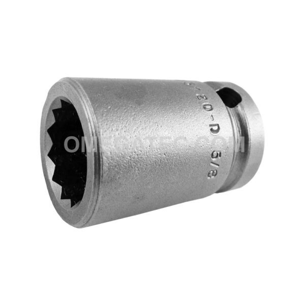 5120-D Apex 5/8'' 12-Point Standard Socket, 1/2'' Square Drive