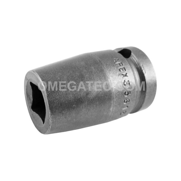 5612 Apex 3/8'' Standard Socket, For Single Square Nuts, 1/2'' Square Drive