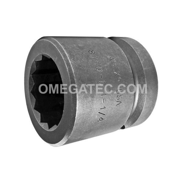 8140-D Apex 1 1/4'' Standard Impact Socket, 12 Point, 1'' Square Drive