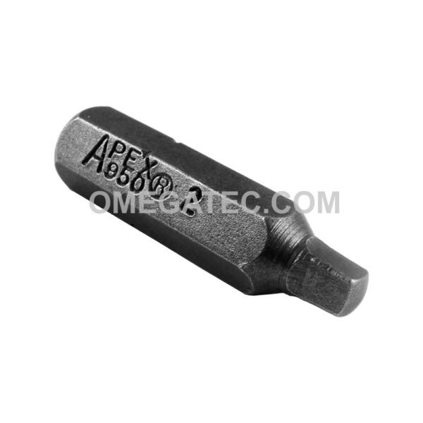 950-2X Apex #2 Square Recess Bit, 1/4'' Hex Insert