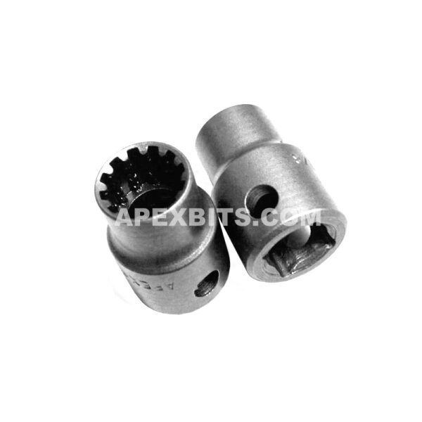 CMS-3412 Apex 3/8'' Standard Spline Socket, 3/8'' Square Drive