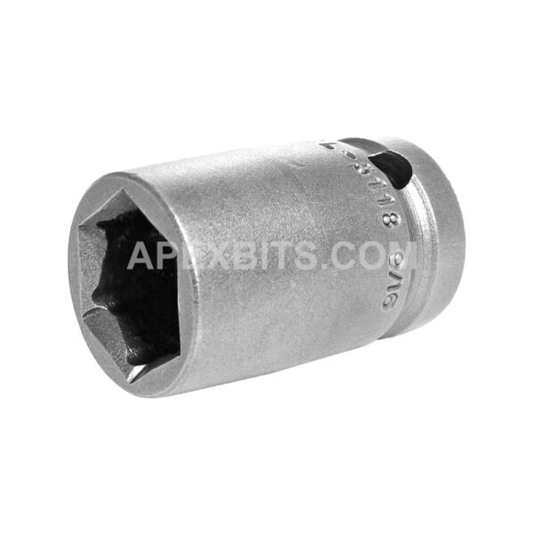 FL-5118 Apex 9/16'' Fast Lead Standard Socket, 1/2'' Square Drive