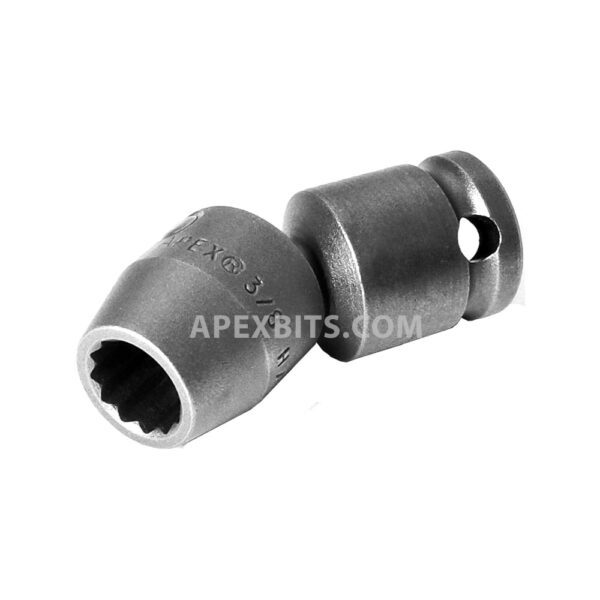 SA-122-D Apex 3/8'' 12-Point 3/8'' Square Drive Universal Wrench