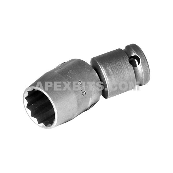 SA-203-D Apex 9/16'' 12-Point 3/8'' Square Drive Universal Wrench