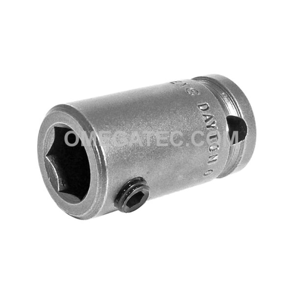 SC-314 3/8'' Apex Brand Square Drive Bit Holder Adapter, With Set Screw Pin