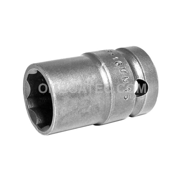 SF-16MM45 Apex 16mm Surface Drive Thin Wall Metric Standard Socket, 1/2'' Square Drive