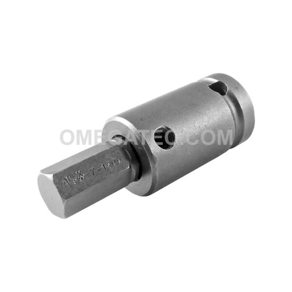 SZ-5-7-12MM 1/2'' Metric Socket Head Bit, Apex Brand