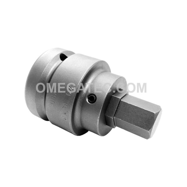 SZ-8-14-19MM Apex Socket Head (Hex-Allen) Bit with Drive Adapter, 1'' Square Drive, Metric